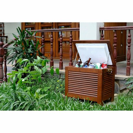 KENTO GEAR Wooden Patio Cooler with Double Wall Plastic Cooler Insert KE2614642